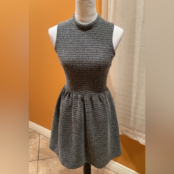 Love Ady Dresses & Skirts - Women’s Tweed Black/White A-Line Dress Small